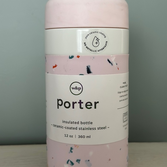 W&P Porter Other - W&P – Porter Ceramic Coated Stainless Steel Insulated Bottle – Terrazzo 12oz NEW